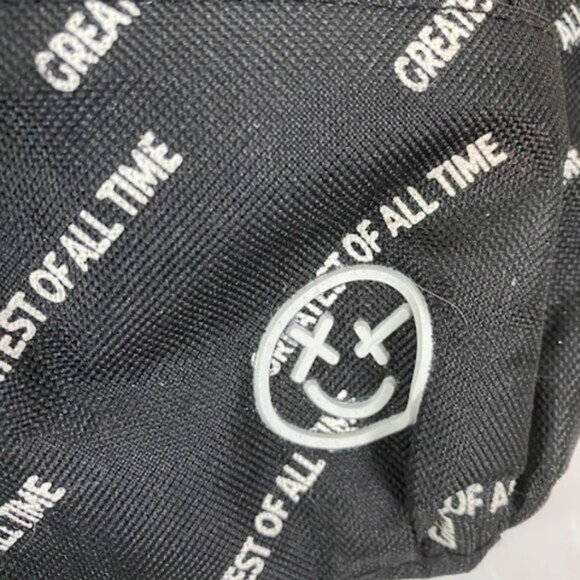 "GREATEST OF ALL TIME" Black White Men's Fanny Pack Waist Bag Belt Bag - Picture 4 of 6